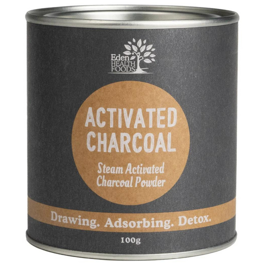 Steam Activated Charcoal Powder 100g EDEN HEALTHFOODS