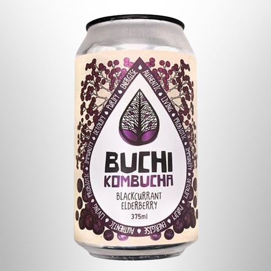 BUCHI Blackcurrant Elderberry Kombucha 375ml