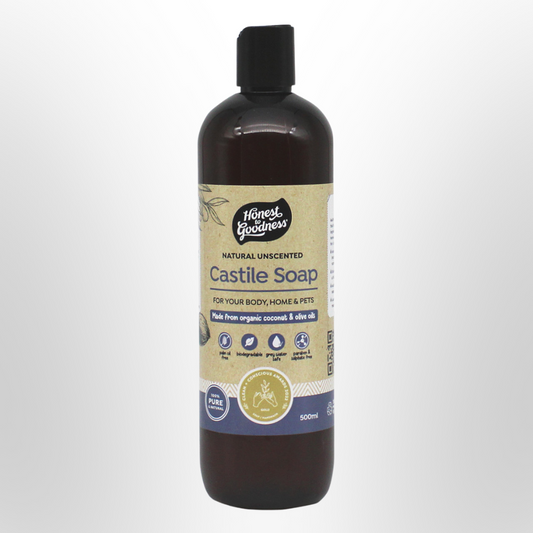 Castile Soap Natural Unscented 500ml HONEST TO GOODNESS