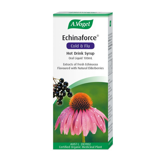 Echinaforce 100ml Cold & Flu Hot Drink Syrup A.VOGEL