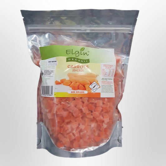 Diced Carrots Organic 600g ELGIN